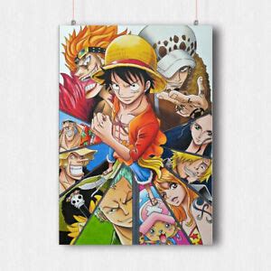 One Piece Poster Japanese Manga Print Collage Size A A Ebay