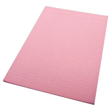 For the culture of sample based music production. Office Pad A4 Ruled Bank Quill Pink Pack of 10