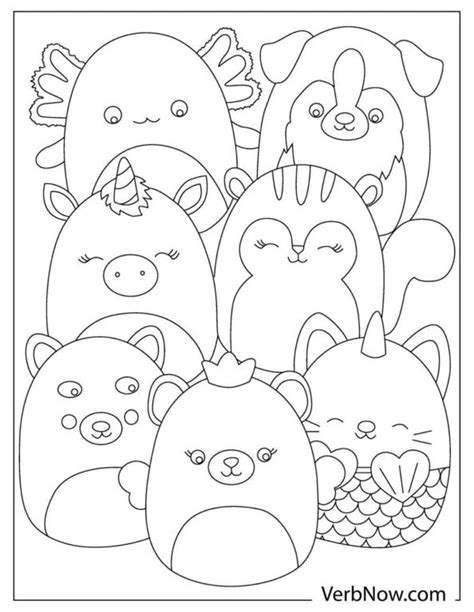 Free Squishmallows Coloring Pages And Book For Download Printable Pdf