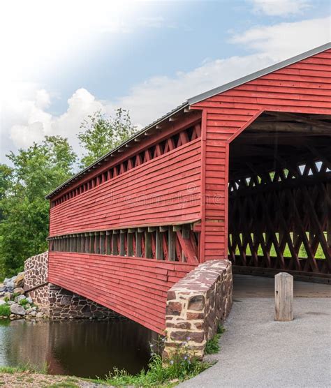 Gettysburg Pennsylvania Usa August 27 2021 Sachs Bridge A Covered