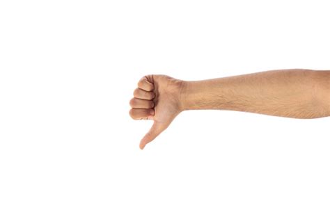 Thumb Up Gesture Isolated On White Background Stock Photo Download