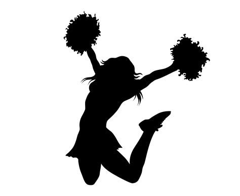 Cheerleader Silhouette Svg Free 94 Dxf Include