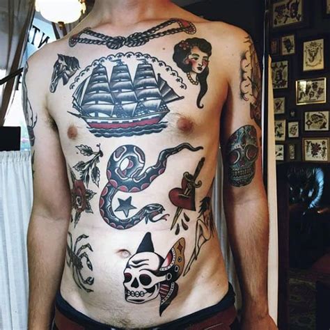 Maybe you would like to learn more about one of these? 60 Traditional Ship Tattoo Designs For Men - Nautical Ink ...