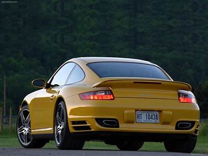 Yellow Porsche 911 Turbo 2007 Wallpapers