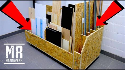 Ich baue ein wandregal für meine dachlatten und holzbalken. Bau Dir diesen stabilen Plattenwagen für die Werkstatt ...