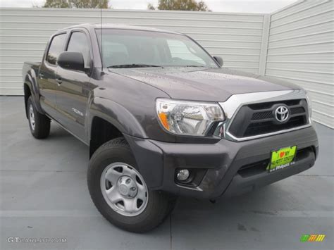 See what power, features, and amenities you'll get for the money. 2013 Magnetic Gray Metallic Toyota Tacoma V6 SR5 Prerunner Double Cab #75457346 | GTCarLot.com ...