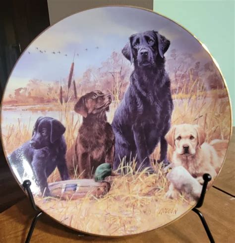 A Day At The Marsh By Jim Killen Wild Wings Collector Plate Labrador Retrievers Picclick