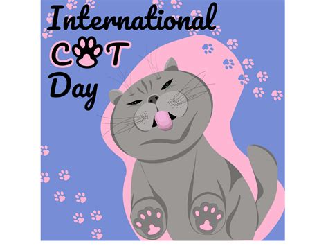 International Cat Day Illustration By Яна Омельченко On Dribbble