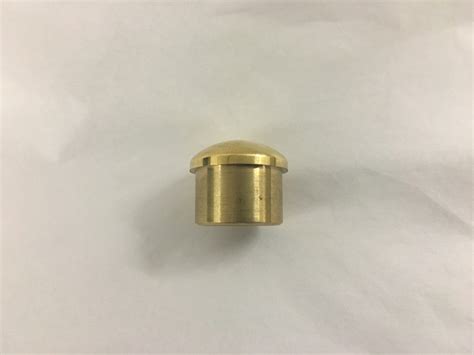 Brassfinders Polished Brass Semi Domed End Cap 1 Inch