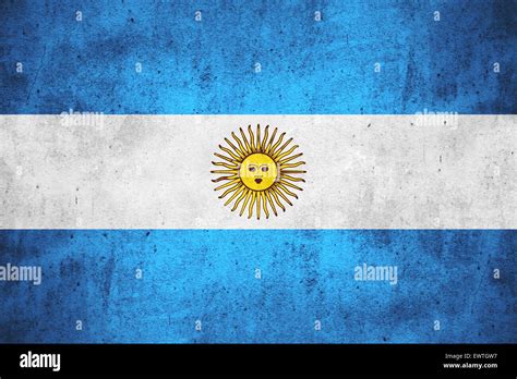 Bandera De Argentina Bandera Argentina O En Patrón De áspera Textura Del Fondo Fotografía De