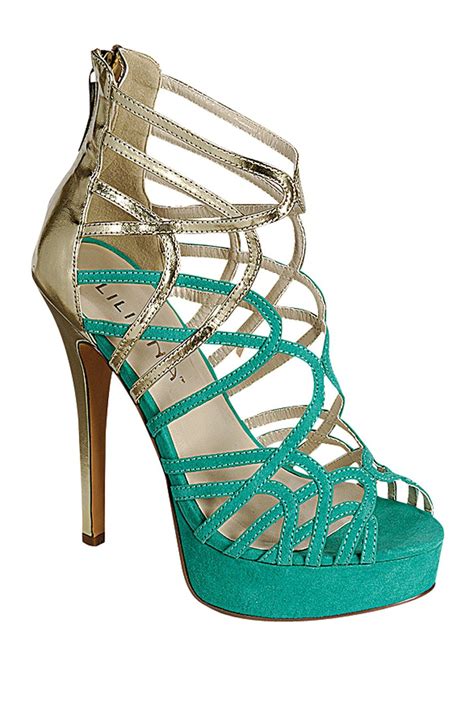 Teal Gold Sandals ♥ Heels Shoe Obsession Fabulous Shoes