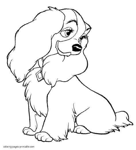 Lady And The Tramp Cartoon Colouring Pages 59 Coloring Pages