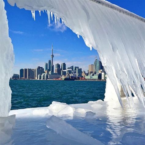 An Icy Polson Pier Toronto Lake Ontario Toronto City