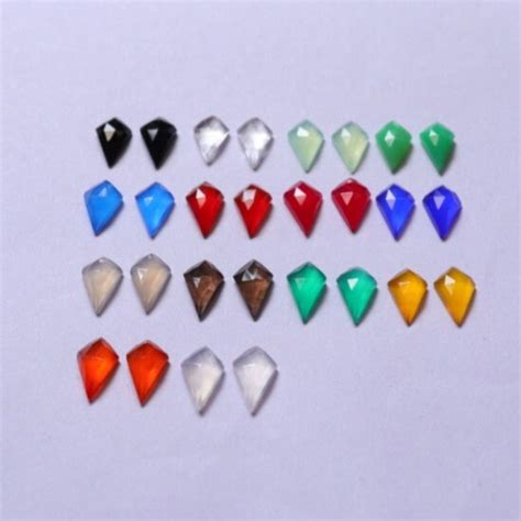 1 Pair 13x8 Mm Kite Shape Natural Gemstone Kite Cut Gemstone Etsy