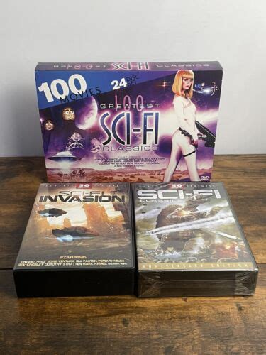 100 Greatest Sci Fi Classics Dvd Collection Box Set 24 Disc Set Ebay