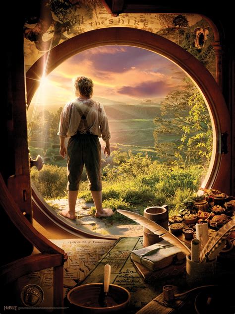 The Hobbit Bilbo At Bag End Wall Mural Lord Of The