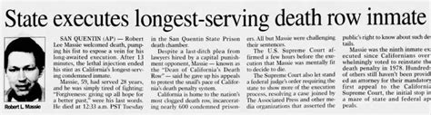 State Executes Longest Serving Death Row Inmate