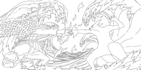 Naruto Vs Sasuke Final Fight Line Art By Danielle M A On Deviantart