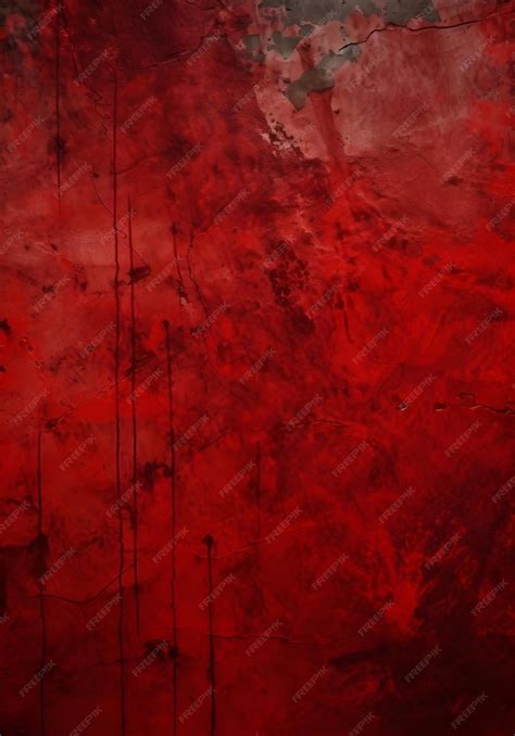 Premium Ai Image Photo Red Grunge Wall Texture Dark Red Blood Grunge