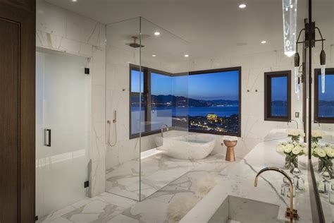 Master Bath With A View In The Most Expensive Home In San Francisco A
