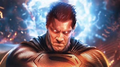 Superman Black Suit Justice League Snyder Cut 4k Hd Wallpaper