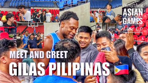 Gilas Pilipinas Meet And Greet At PhilSports Arena Hangzhou Asian