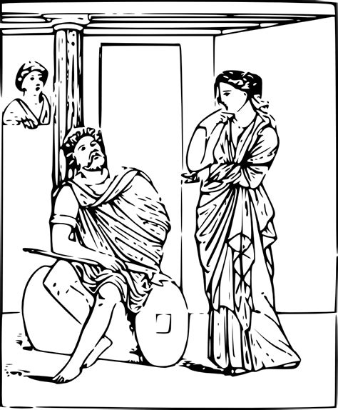 Odysseus departing from lacedaemon for ithaca with his. OnlineLabels Clip Art - Return Of Odysseus