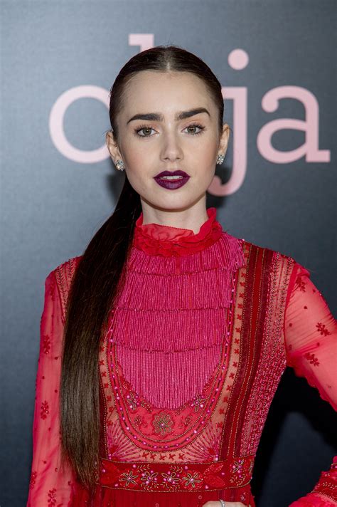 Lily Collinss Best Red Carpet Hair And Makeup Looks Teen Vogue