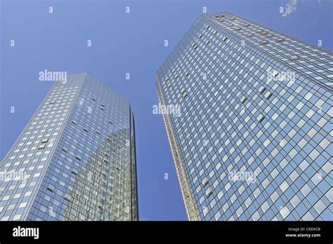 High Rise Building Headquarters Of Deutsche Bank Financial District