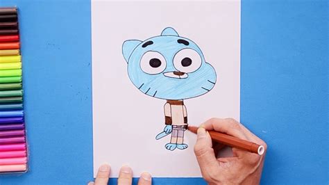 How To Draw Gumball Watterson The Amazing World Of Gumball Easy