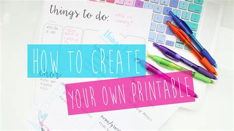 Create Your Own Printable Planner Tips And Tricks ♡ Youtube