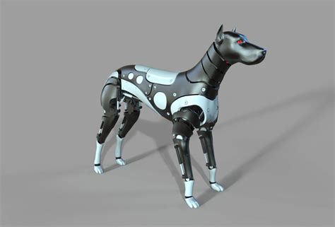 Robot Dog Doberman 3d Model By Cat007
