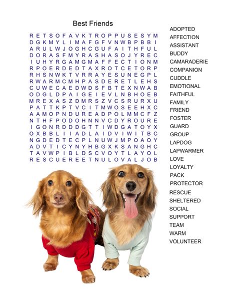 Dog Word Search Printable Printable Word Searches