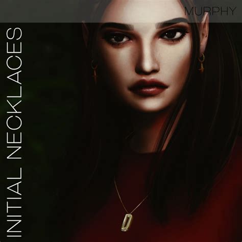 Murphy Initial Necklaces • Sims 4 Downloads