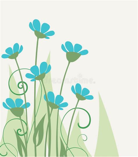 Vector Wild Flowers Stock Vector Illustration Of Abstract 67417639