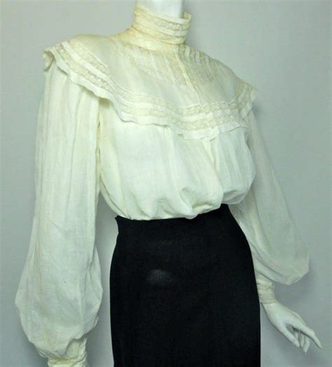 History Of Womens Blouse Edwardian And Victorian Era Vintage Fashions
