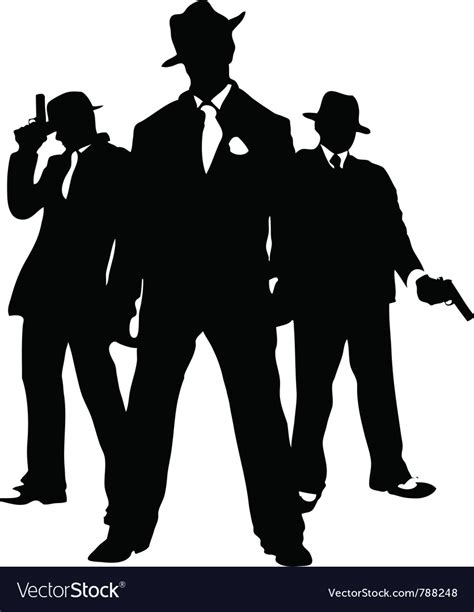 gangster mafia royalty free vector image vectorstock