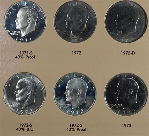 Sold Price 1971 1978 Complete Eisenhower Dollar Set Invalid Date Edt