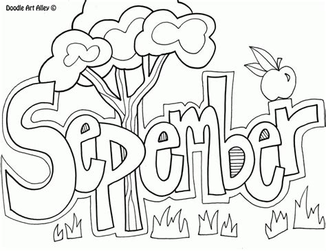 Months Of The Year Coloring Pages At Free Printable