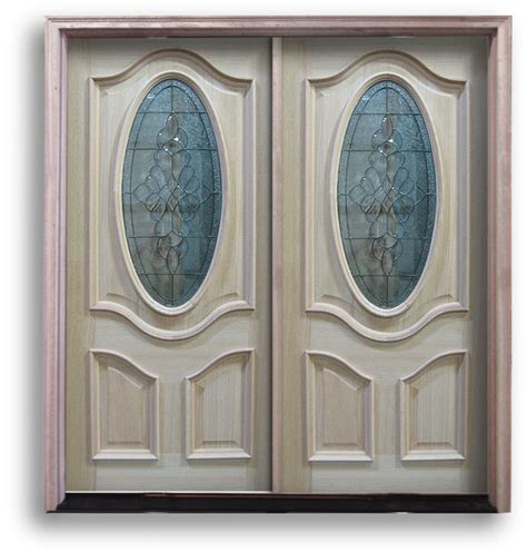 How big should a fiberglass front door be? OAK EXTERIOR DOOR; 3/4-Oval with Black Caming 36"w ...