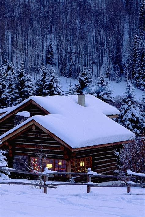 ~winters Night In This Cozy Log Cabin Sipping Hot Chocolate While