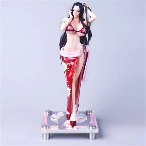 Anime One Piece Boa Hancock 36cm Big Sexy Bikini Pvc Action Figure Resin Collection Model Toy