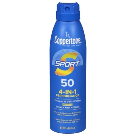 Coppertone® Sport Free Water Resistant Spf 50 Sunscreen Spray 55 Fl