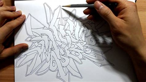 How To Draw Graffiti Wild Style Graphics Graffiti And Illustration Drawing Tutorial Youtube