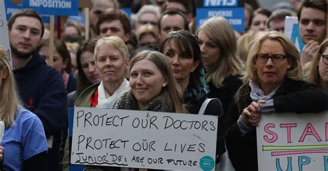 Junior Doctor Strike Thousands Of Doctors In England Stage First All