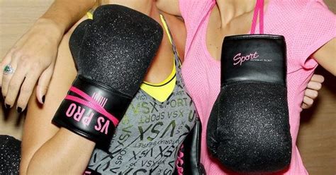 Glitter Boxing Gloves Victorias Secret Angels Go Kickboxing Go Body