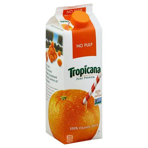 Tropicana Pure Premium 100 Pure Florida No Pulp Orange Juice Shop