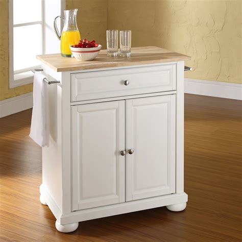 10 best portable kitchen islands of july 2021. Crosley Furniture White Craftsman Kitchen Island at Lowes.com