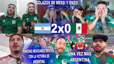 HINCHAS MEXICANOS TRISTES CON LA DERRATO DE MÉXICO VS ARGENTINA 0 2