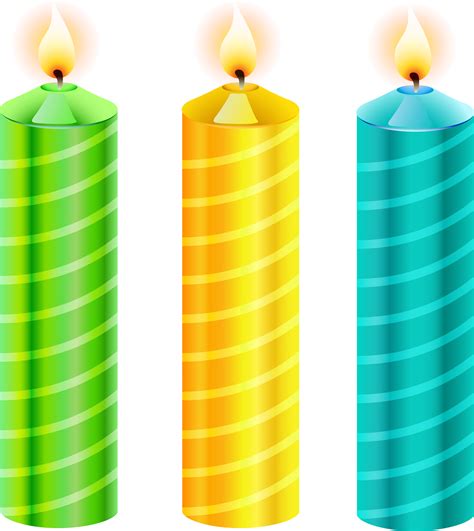 Birthday Candles Png Vector Clipart Picture Birthday Candle With